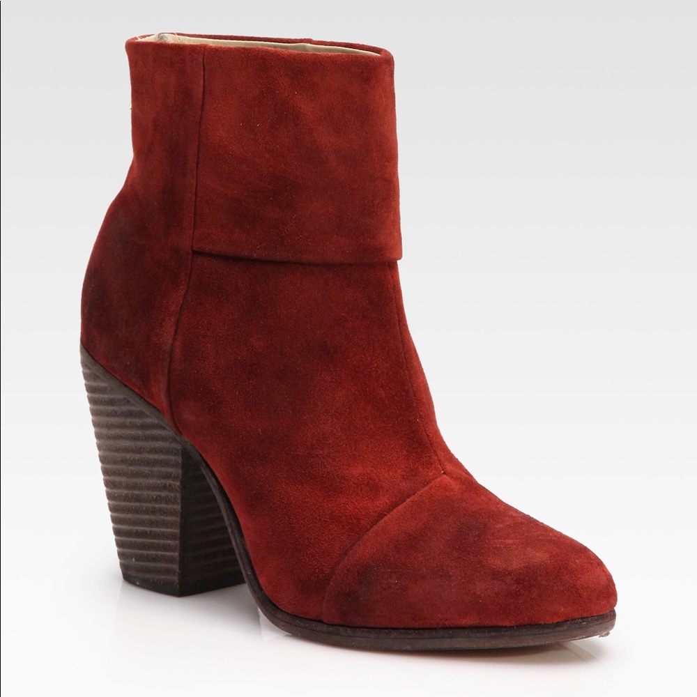 Rag & Bone Crimson Suede Newbury Boots